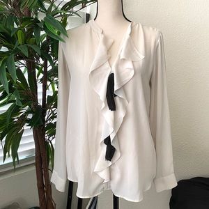 Banana Republic Ruffle Blouse Sz S